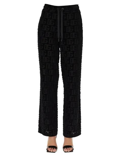 dolce gabbana sweat pantscards|Dolce & Gabbana wide leg trousers.